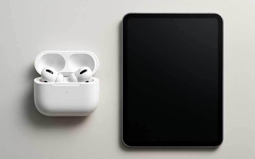 Headphones and tablet — device comparisons