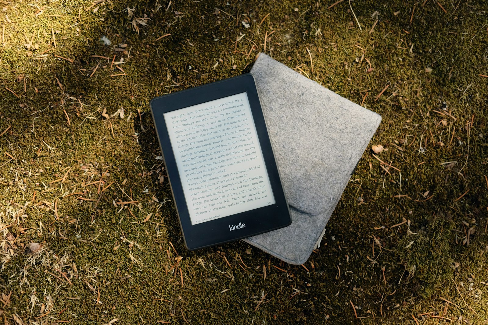 Электронная книга с чёрным корпусом рядом с чехлом — иллюстрация к новости об обновлении линейки Kindle